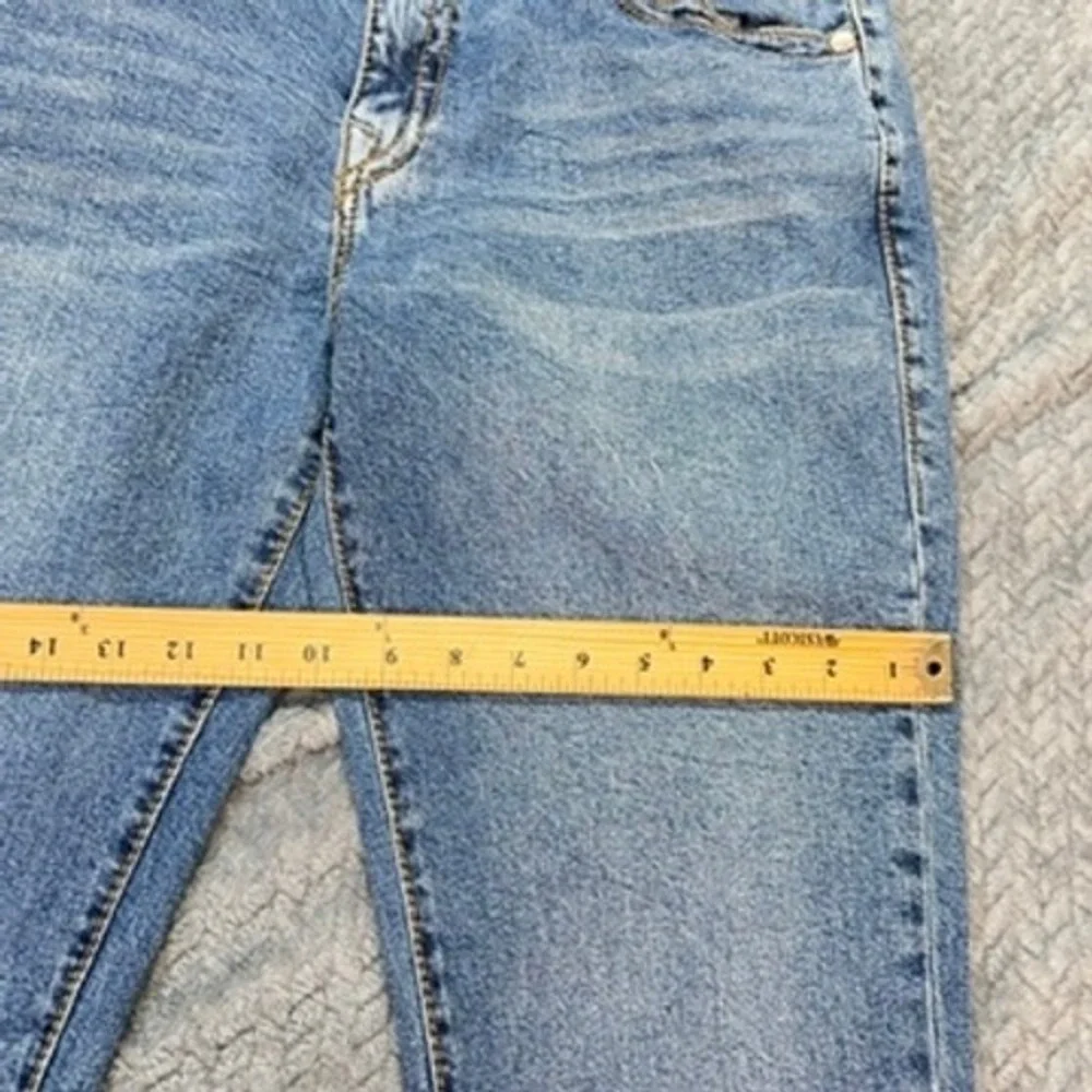 True‎ Religion Geno Relaxed Slim Jeans Size 34x29 Blue Big T Flap Denim